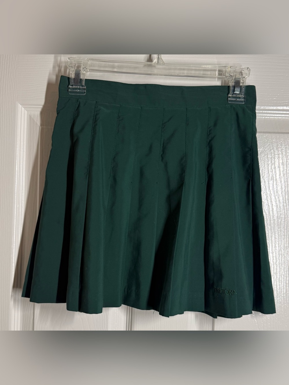 Tretorn Deep Green Pleated Mini Skirt